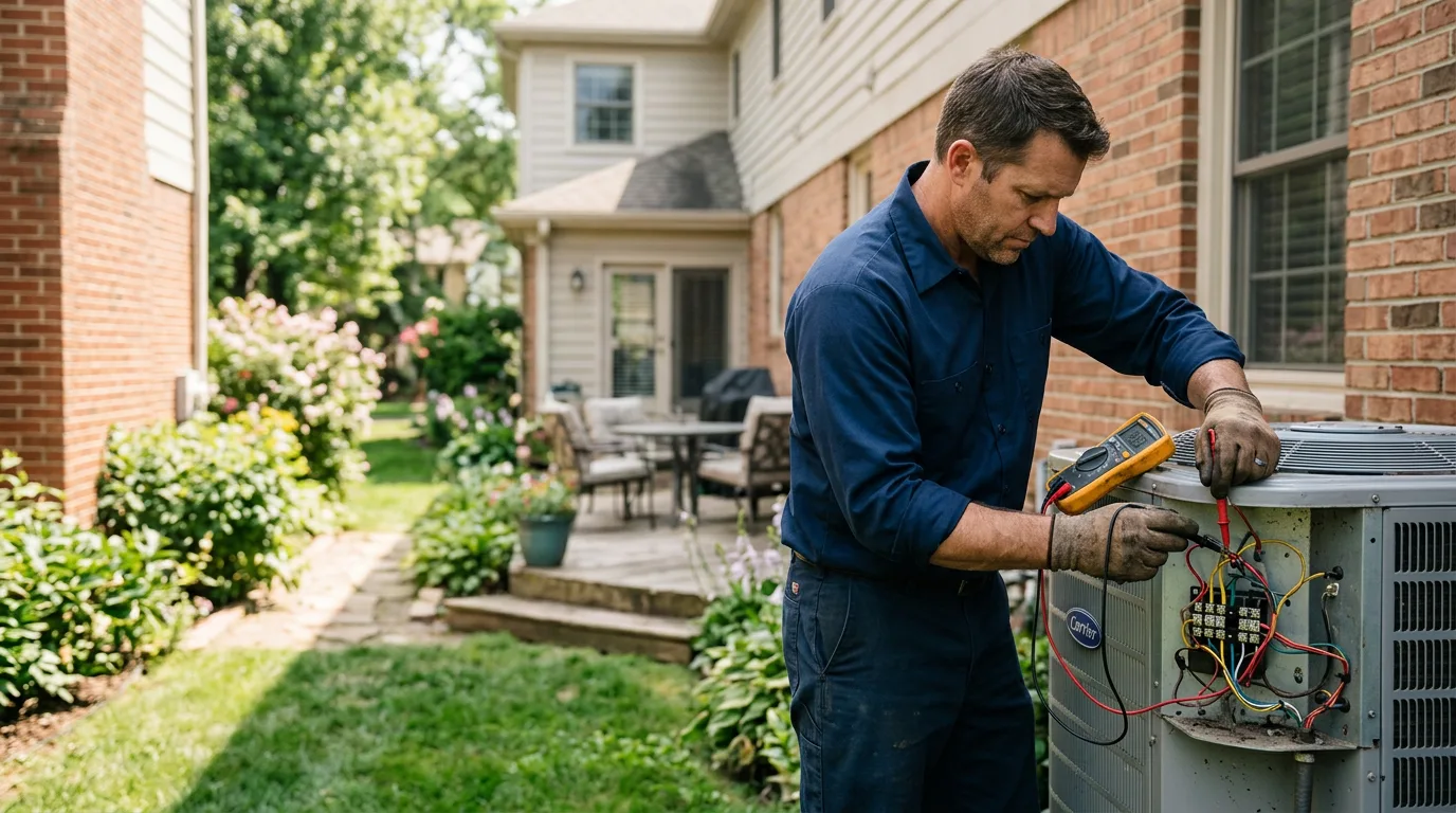 HVAC technician working near Merion Station, PA